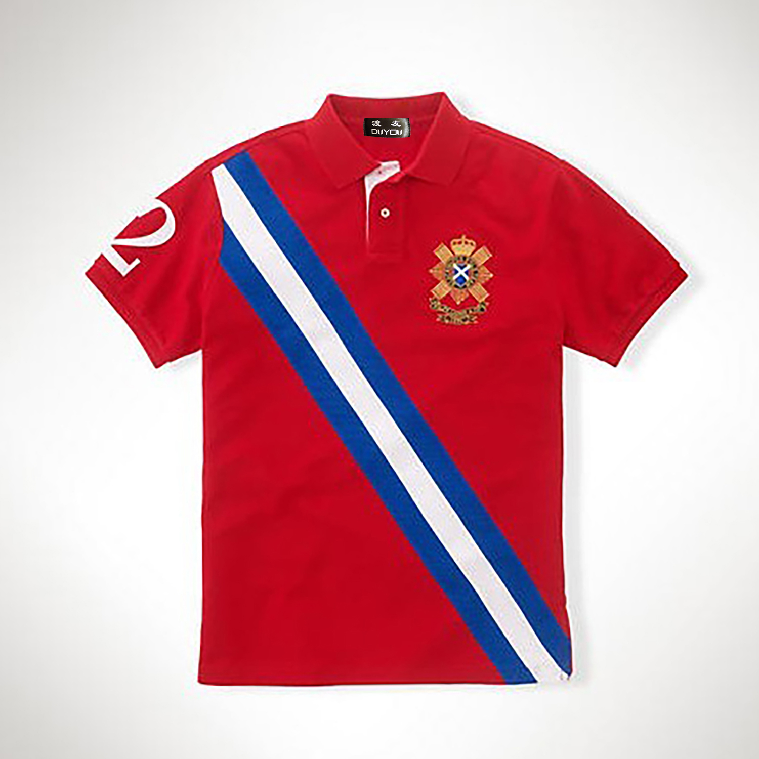 DUYOU Men's Polos Brand Clothing Mens Designer Short POLO Cotton Fashion Polo with Embroidery Casual Camisetas Masculinas 1046