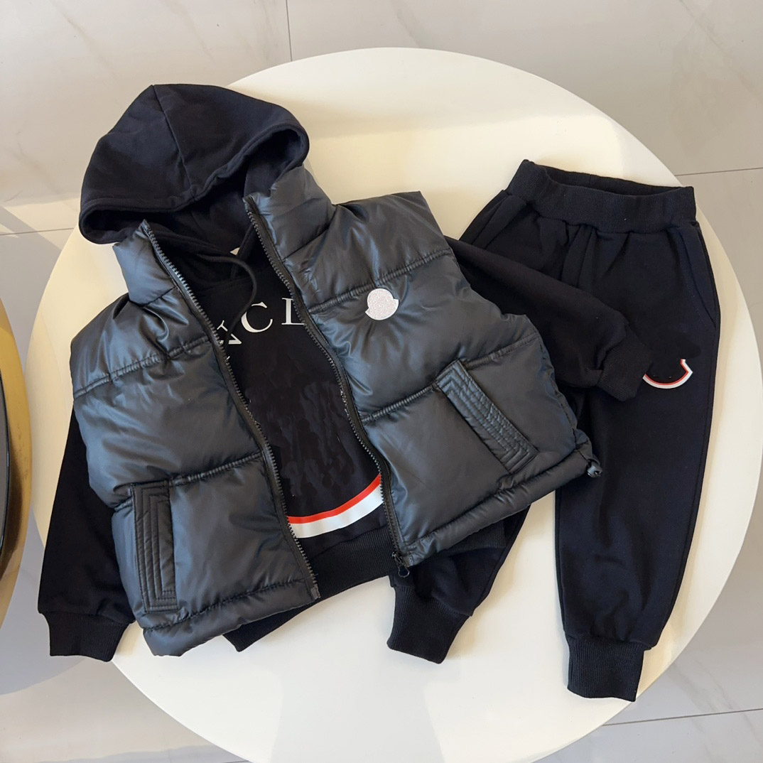 Ensemble trois pièces enfant pull bébé vêtements designer garçon fille pulls mode manches longues fils filles confortable respirant motif chien a