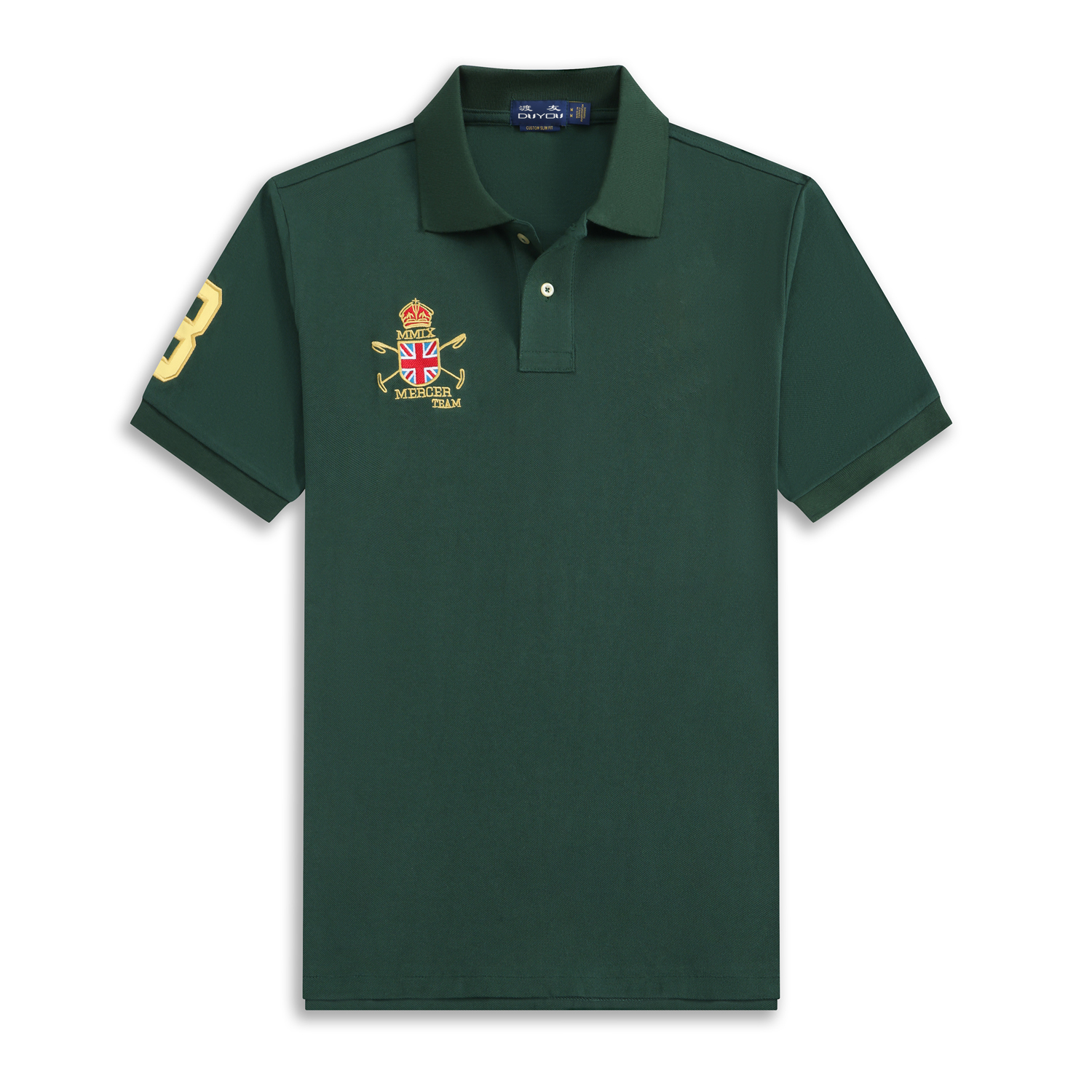 DUYOU Men's Polos Brand Clothing Mens Designer Short POLO Cotton Fashion Polo with Embroidery Casual Camisetas Masculinas 1024