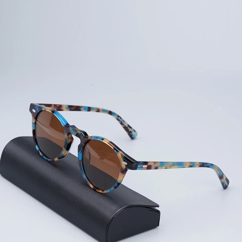2026 10A Oliver People New Hot Sales Fashion High Quality Peck Sunglasses Women Acetate Retro Round Polarized Vintage Driving Glasses Shades 4fa