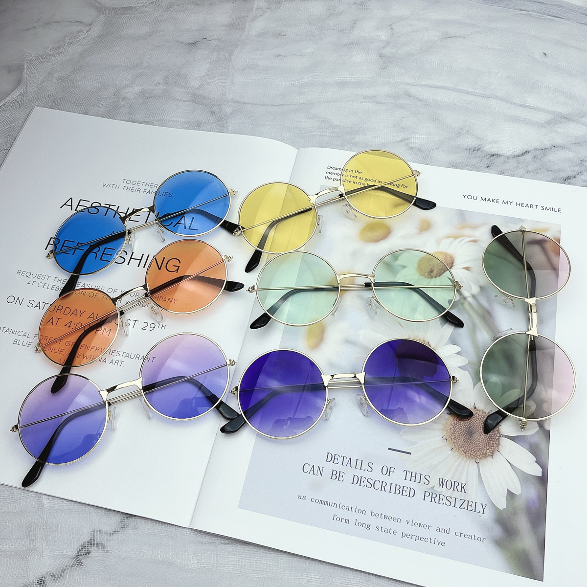 Fashion Beach Practical Sunglasses Men Women Summer Winter 30+ Colors Sun protection all-match Summer UV protection Sunglasses 2024X15S-image-973799032