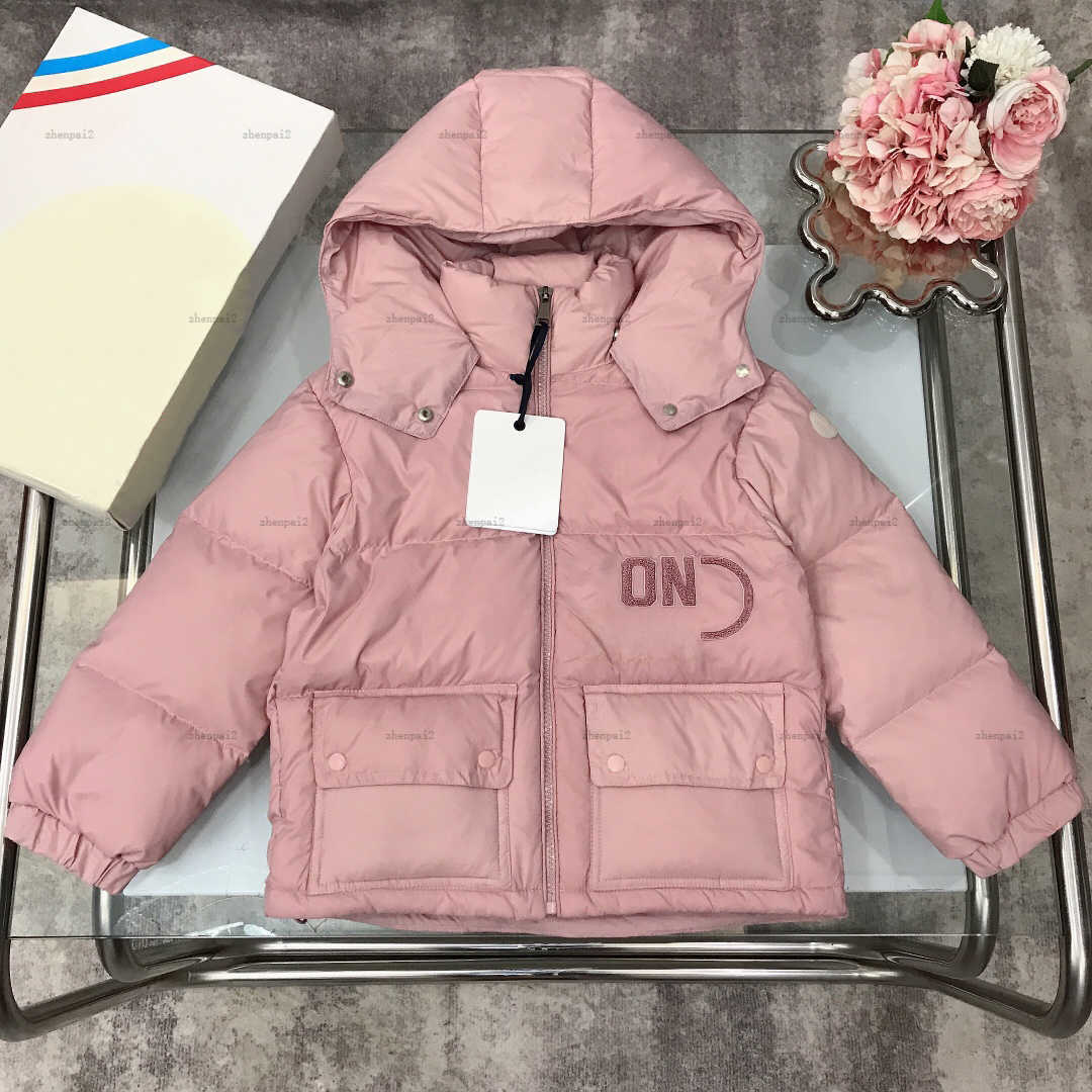 Luxury kids coat winter baby down Jackets lovely pink kids designer clothes high-quality Warm clothing Complete labels boys girl Outwear