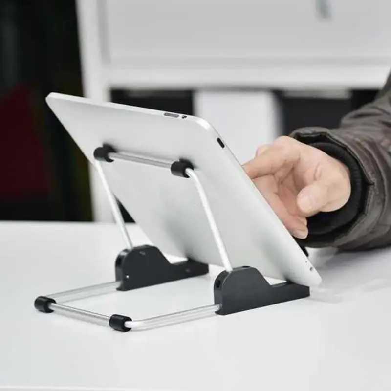 Tablet PC Stands Tablet Holder Stand Super Light Universal Stand for Tablet PC Foldable Adjustable Aluminum Holder Stand for ipad Tablet Support-image-1032183915