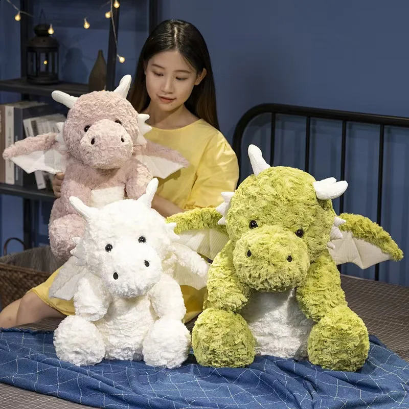 Simulation dragon cartoon toy dinosaur animal plush doll childrens gift 241017 W260306-image-1096669933