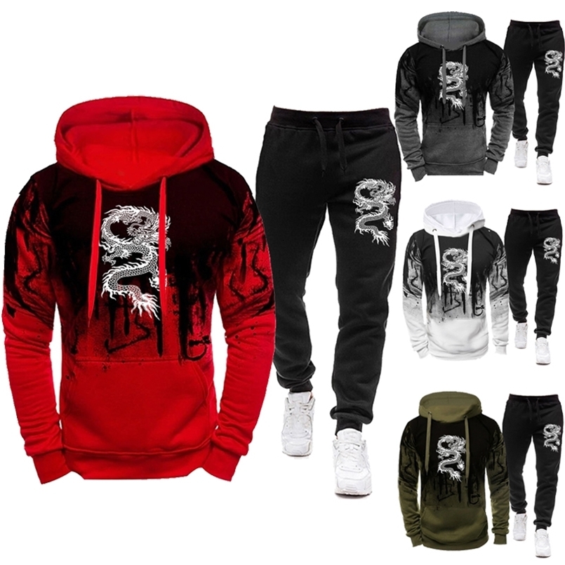Mens Fashion 3D Hiver Vêtements d'athlétisme Sports décontractés pour hommes portant des pulls à fleurs jogging à sweats à capuche Pantalons 2410