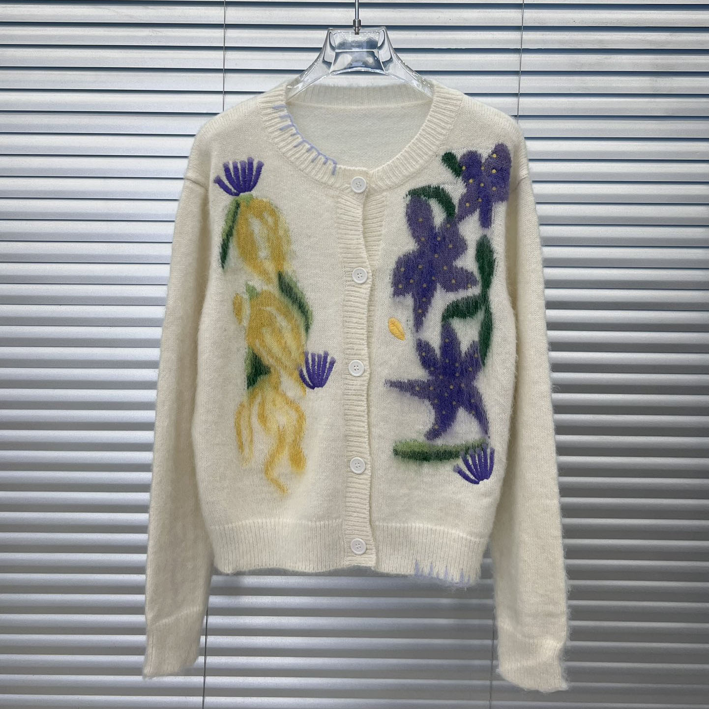 Tricots de tricots chic Fashion vintage jardin jacqquard femmes pulls couches coréen décontractée cardigan en tricot lâche tricot hiver