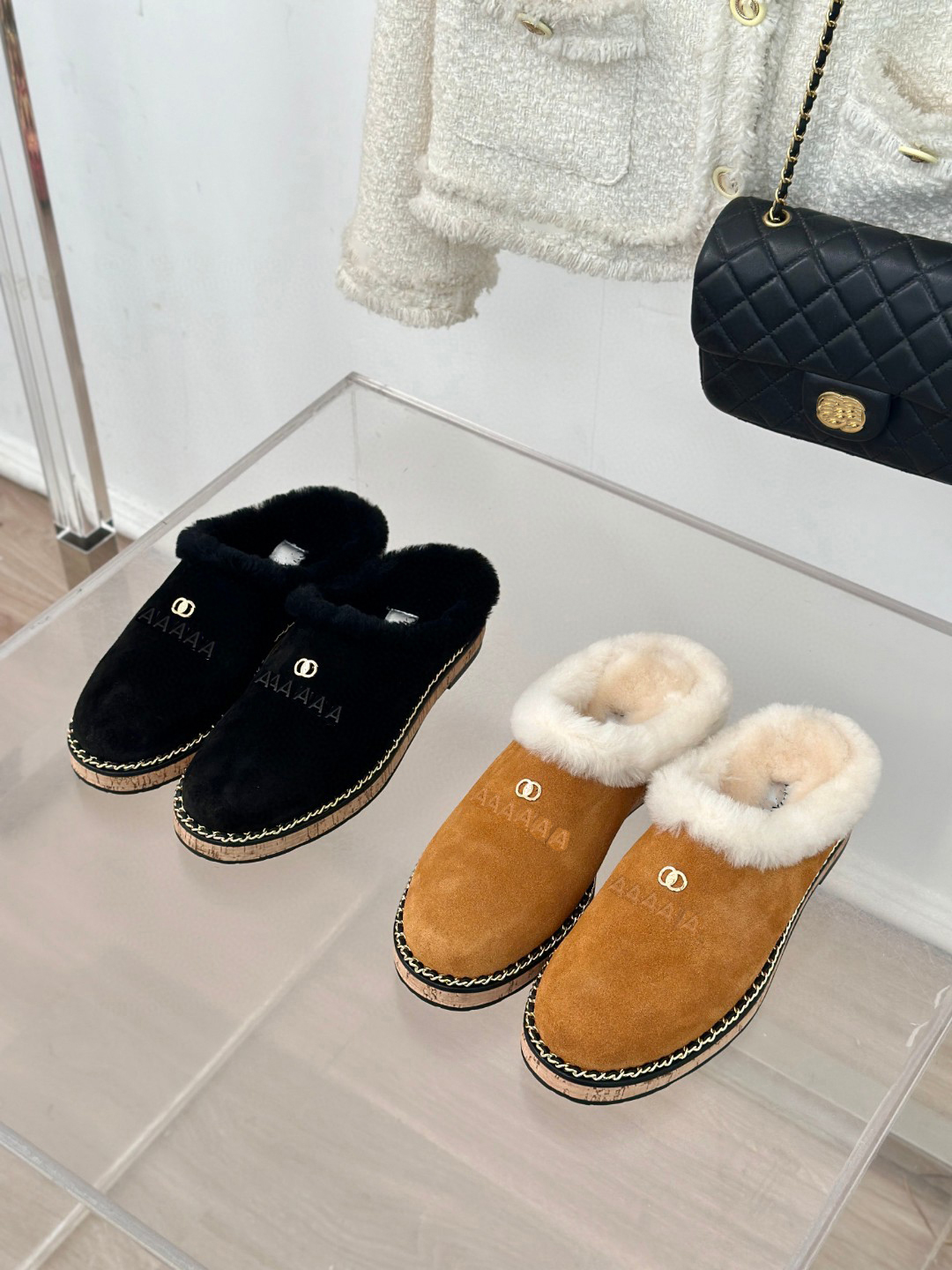 10a Top de haute qualité Designer de la mode décontractée laine de femmes en cuir authentique renard renard en cuir en cuir en cuir bottes de mou