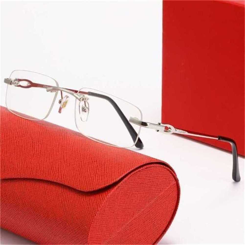 Designer's new style Sunglasses frameless men's and for real shooting fashion personalized optical glassesKajia