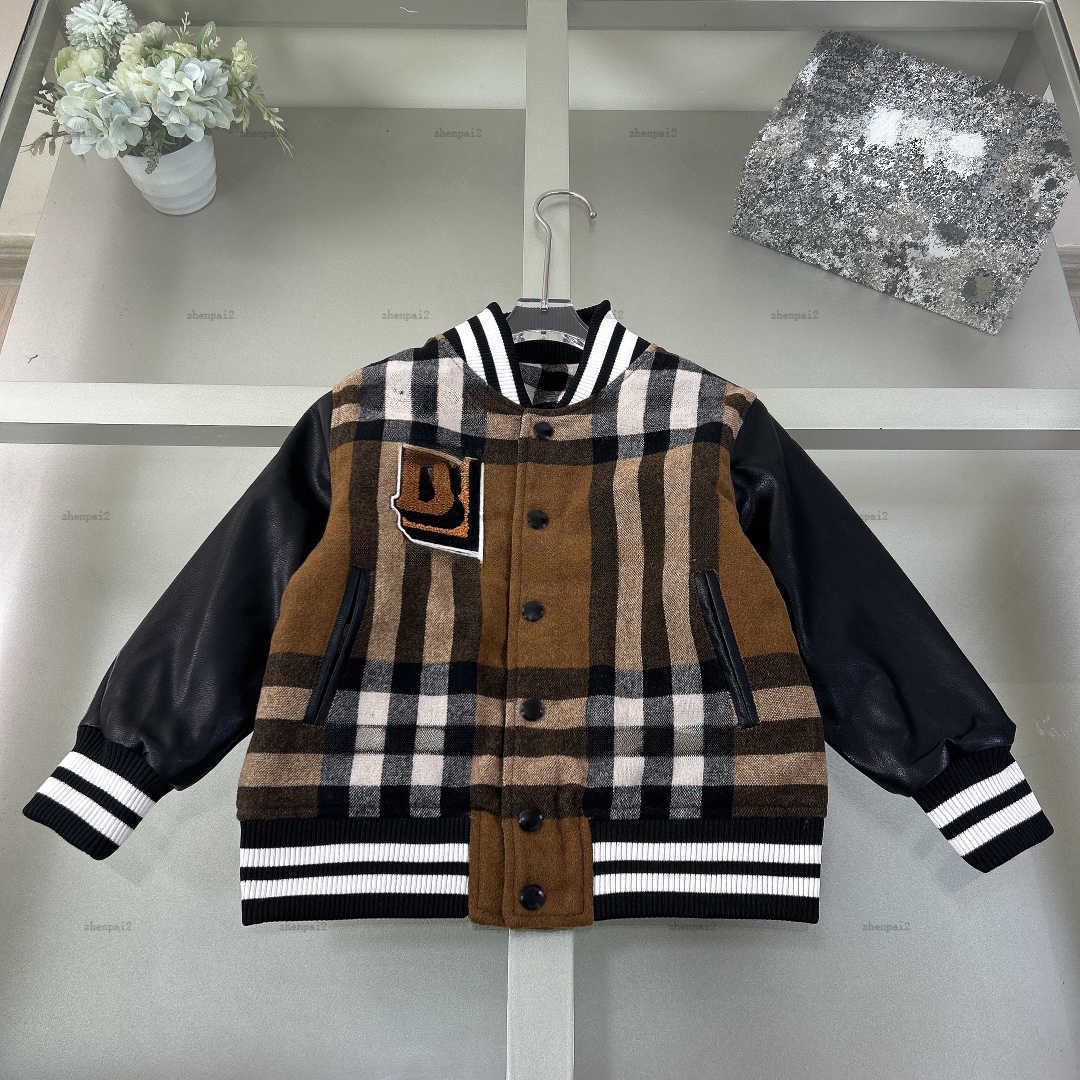Luxury baby cotton Jackets Splicing design kids coat kids designer clothes Stereoscopic pentagram pattern cotton boys girl Outwear-image-1026964584