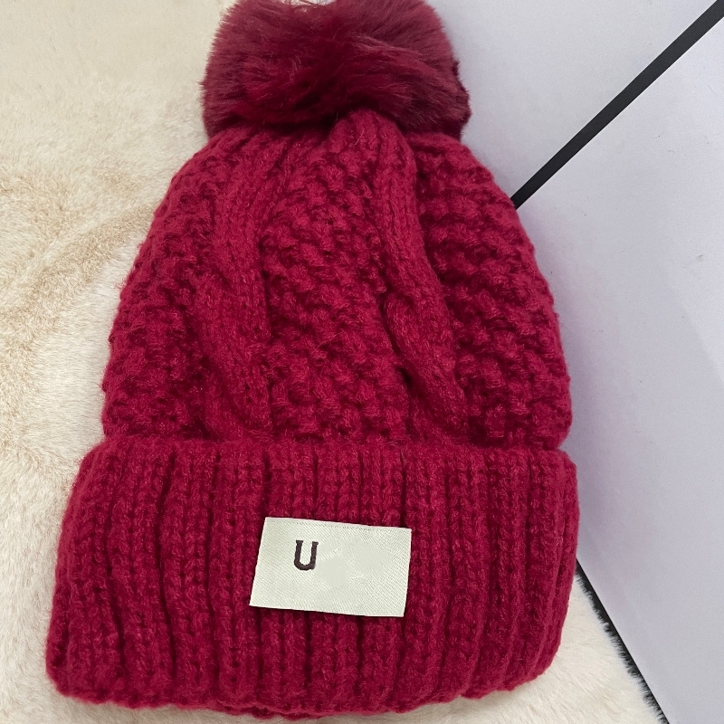 Beanie Bobble Thicken Bonnet Woolen Designer Mens Cap Italian Trendy Warm Winter New Wool Luxury Knitted Hat1