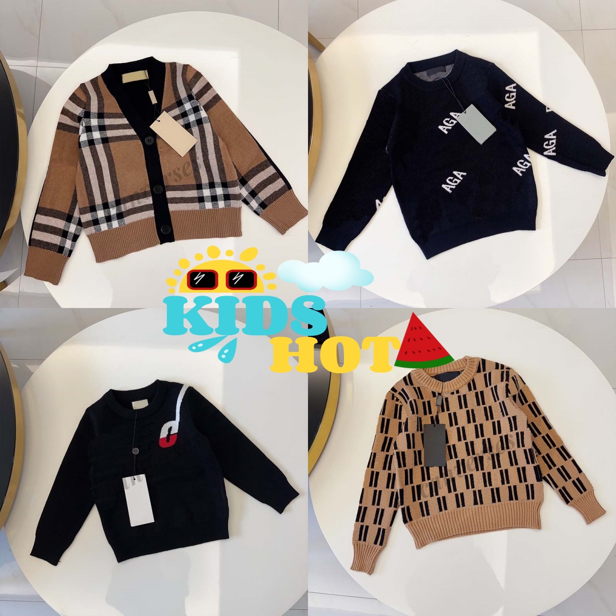 kids clothes Sweaters Fashion winter autumn design brand Children's high neck Long sleeved youth boys girls size 90-150-image-884757043