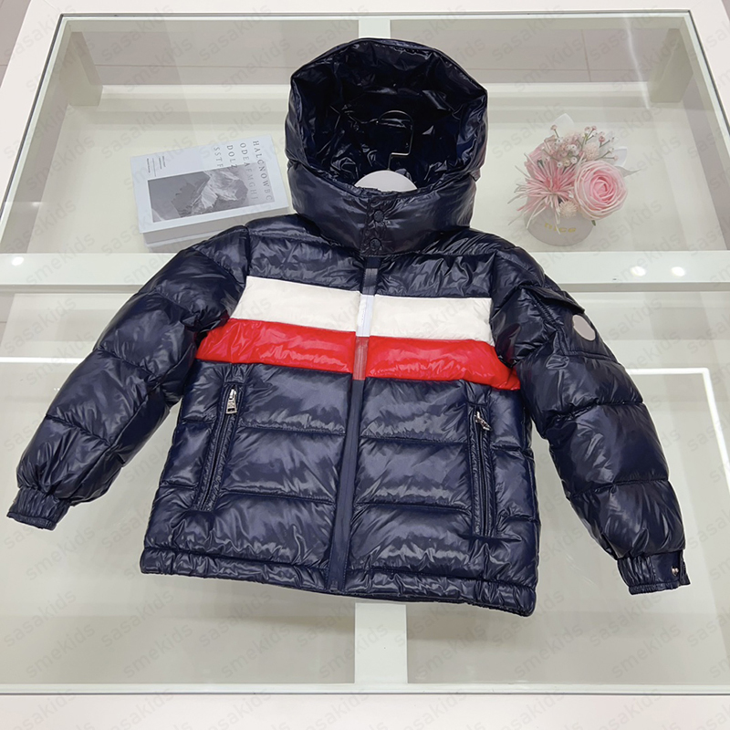 High quality childrens down jacket 24 winter white duck down warm jackets for boys girls thick cold resistant waterproof classic coat CSD2410193-