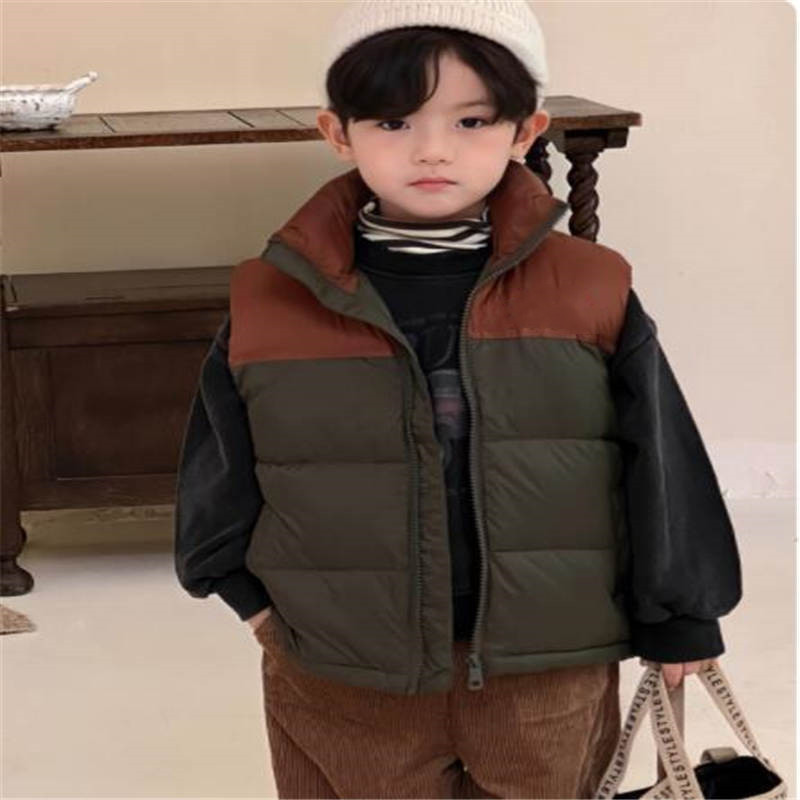 Fashion Designer Gilet Winter Kids Down Coat Vests Heat Waistcoat Design for Baby Bodywarmer Puffer Jacket Boys girls Sleeveless Outwear