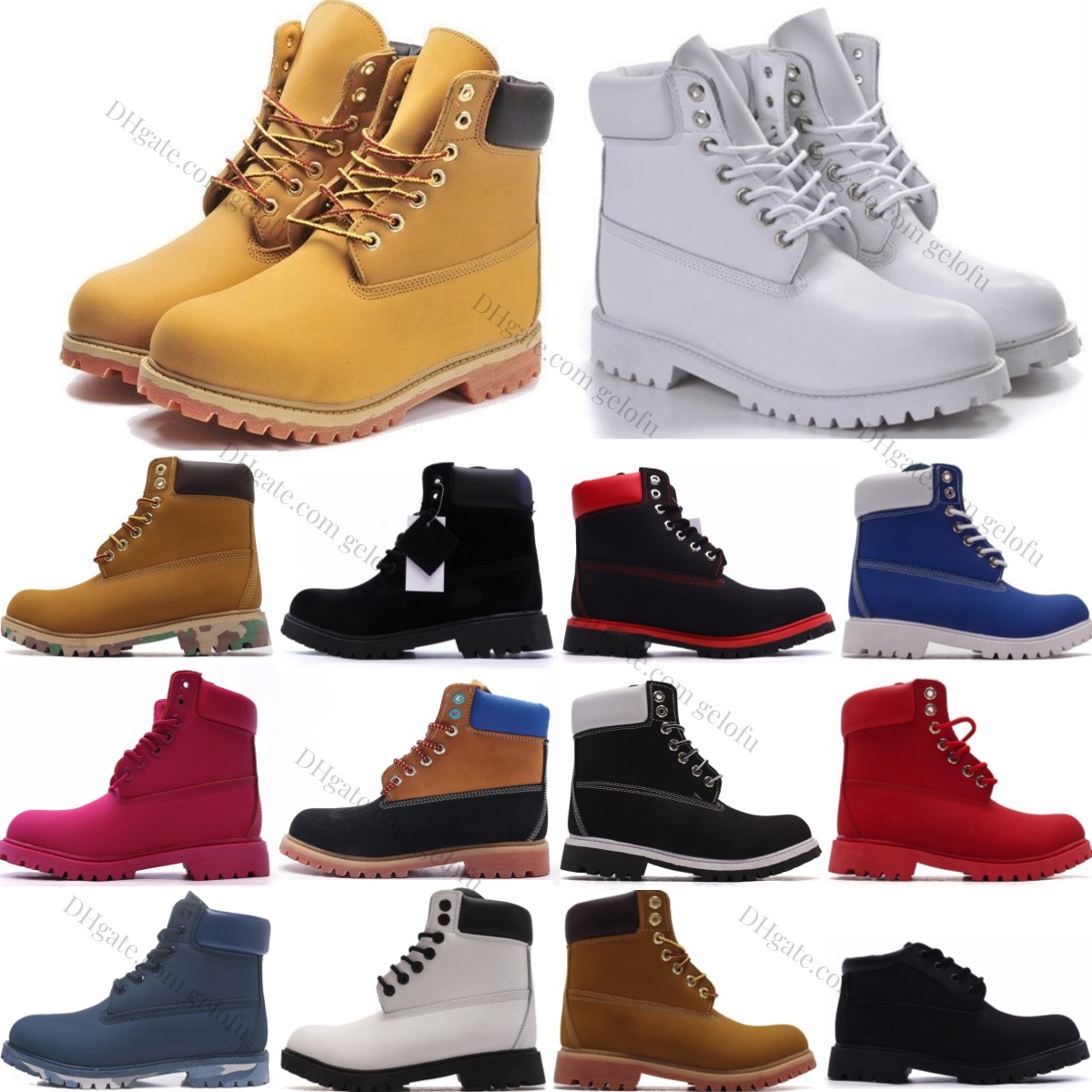 Designer Boots Martin Wheat Shoes Waterproof Classic Cowboyboot Hiking Black Premium Motorcycle Military ankle Women Men luxury Booties Pink Ca L2hV