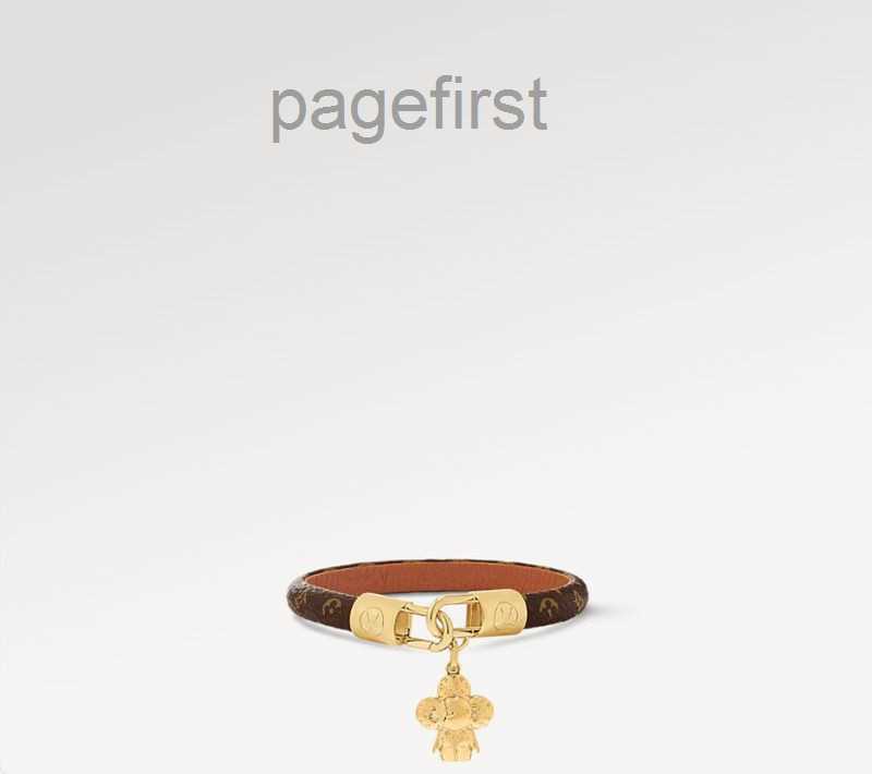 Designer With BOX Classic Bracelet Bangle Brown Flower 18k Gold Plated Leather Charm Bracelets Metal Women Luxury Jewelry Wedding