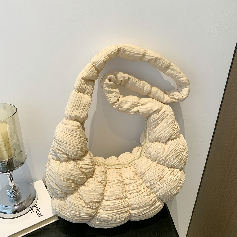 new trend model New fashion bag designer pleated cloud drop quilted cotton crossbody bag adies wrap high quality shoulder large capacity puff women