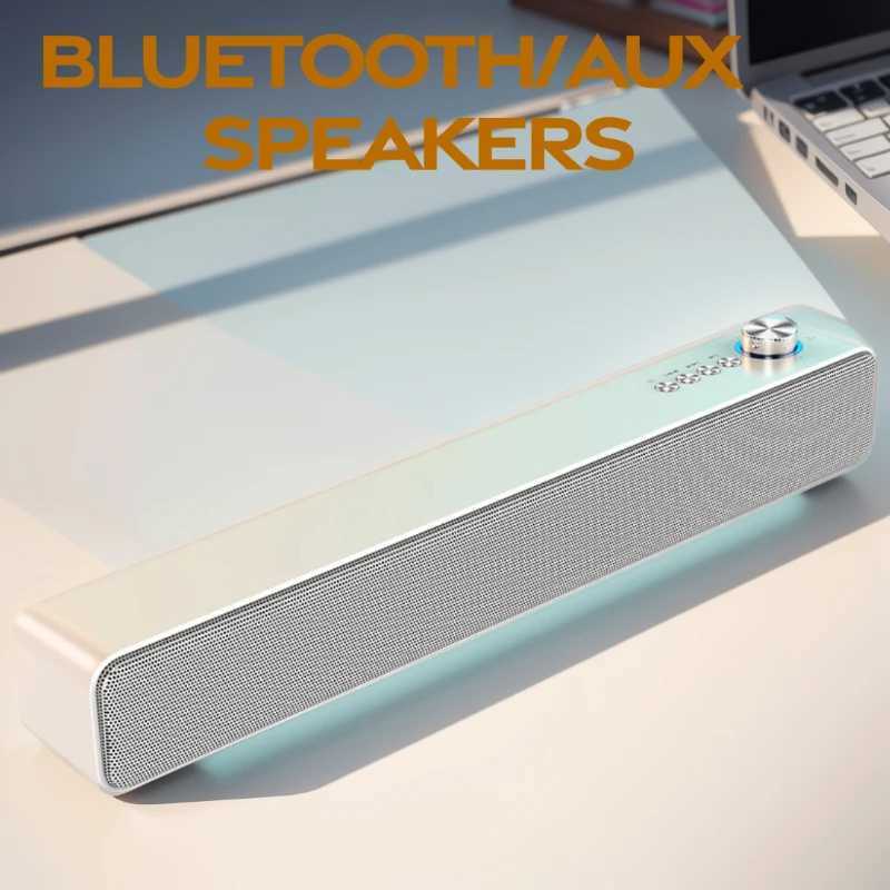 Portable Speakers Portable BlueTooth Speakers Sound Bar Computer AUX Wired Wireless E-sports Speaker PC/TV Home Theater System 4D Stereo Surround-image-1027403895