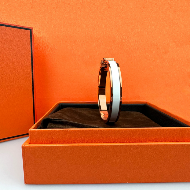 luxury enamel 12mm wide v gold bracelet jewlery for women colour titanium steel bangle designer jewelry woman christmas gift