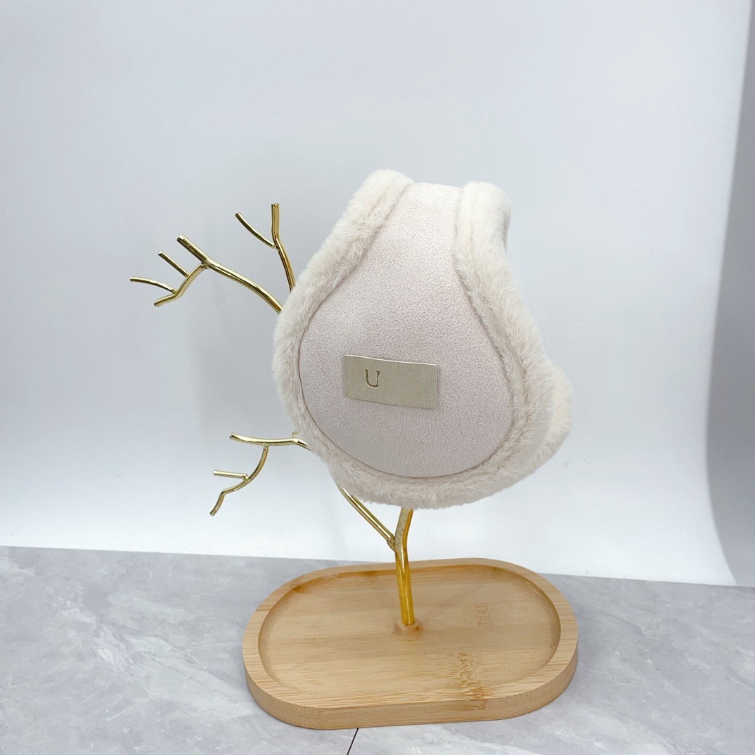 929183 Skiing earmuffs without hair removal daily warmth versatile autumn and winter essential for travel with high appearance in White