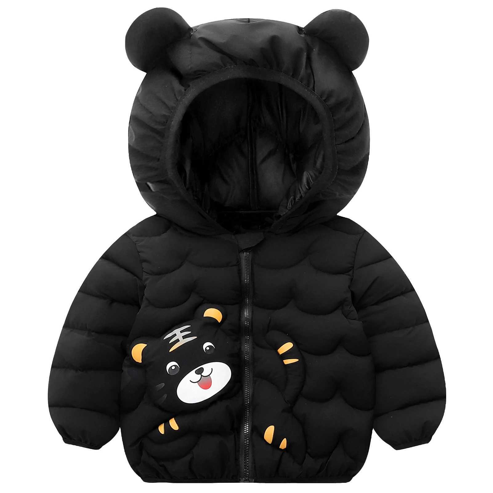 Lightweight Boys Girls Puffer Coat Childrens Down Jacket Winter Warm Windproof Kids Quilted Jacket Ear Hood Toddlers OutfitsXJ241021