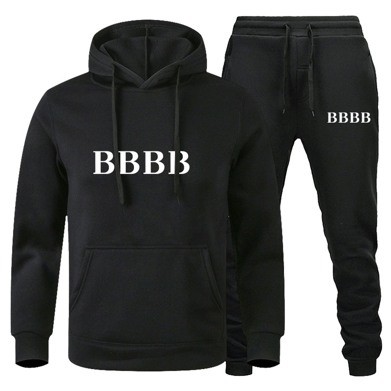 Men Tracksuit Fashion Hoodie Sweatpants Teengers Sports Suits Student Casual Sweatsuits Autumn Jogging Male Brand Sets-image-905942076