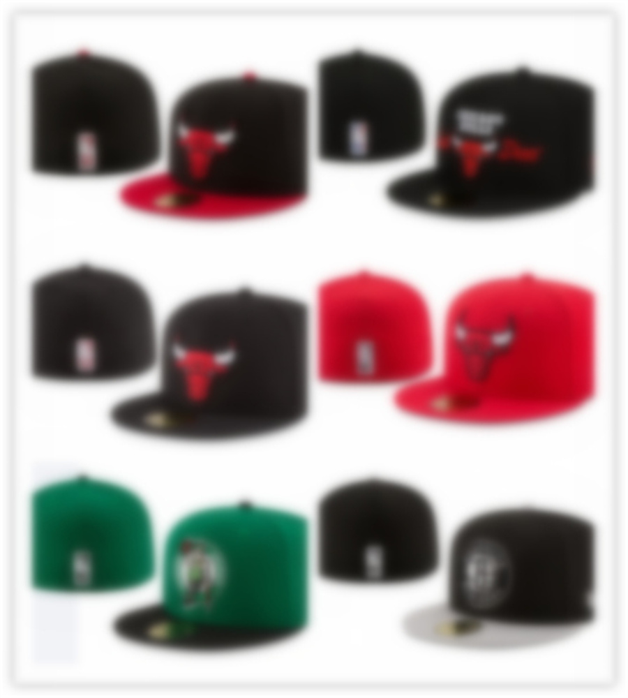 Designer Flat Casual Fitted size Baseball Basketball team Caps letter Embroidery Cotton All Teams Sport World Full Closeded hats sizes 7 8 mix or