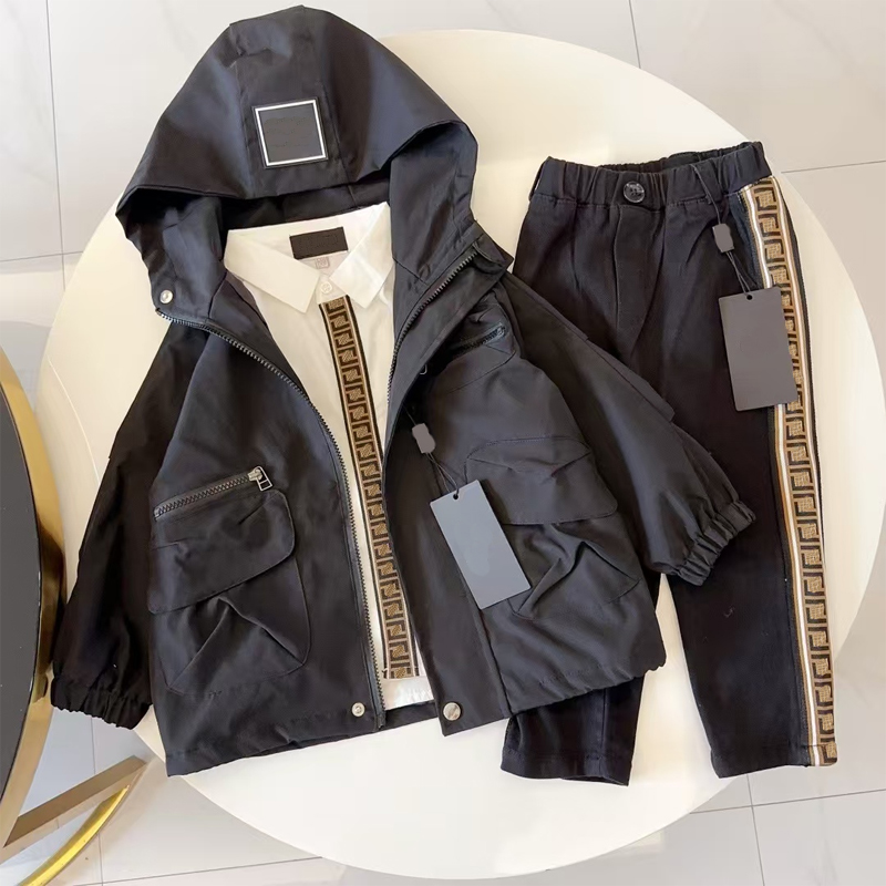 Hooded kids manteau de bébé vêtements pour enfants veste designer veste pour tout-petits vestes garçons vestes luxe tout nouveau style avec lettr