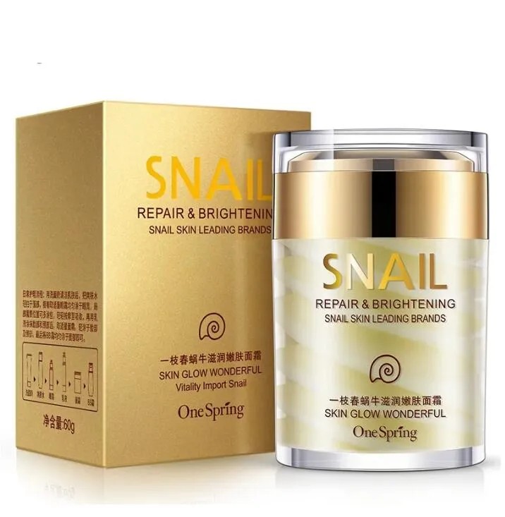 Skincare 60G Onespring Natural Snail Cream Facial Moisturizer Lifting Firming Face Care-image-822497632