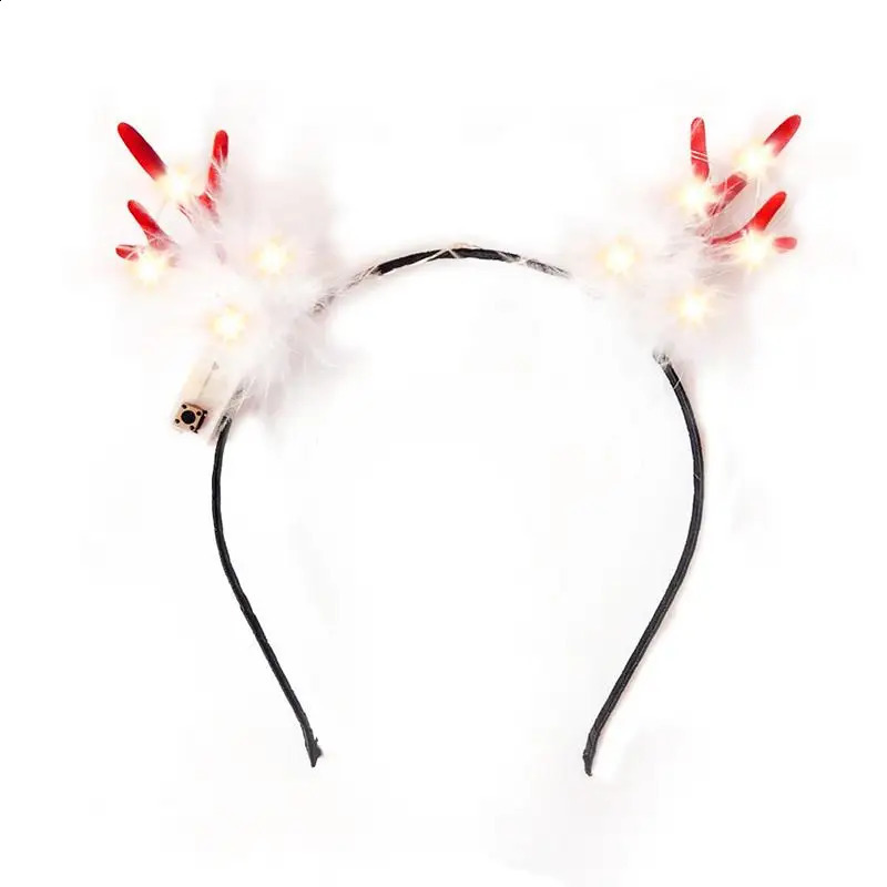 LED ANT Band bande de Noël Hair LED Hoop Holide Childrens Bande de Noël Hoop LED Hoop Réutilisables Christmas Hair 241021