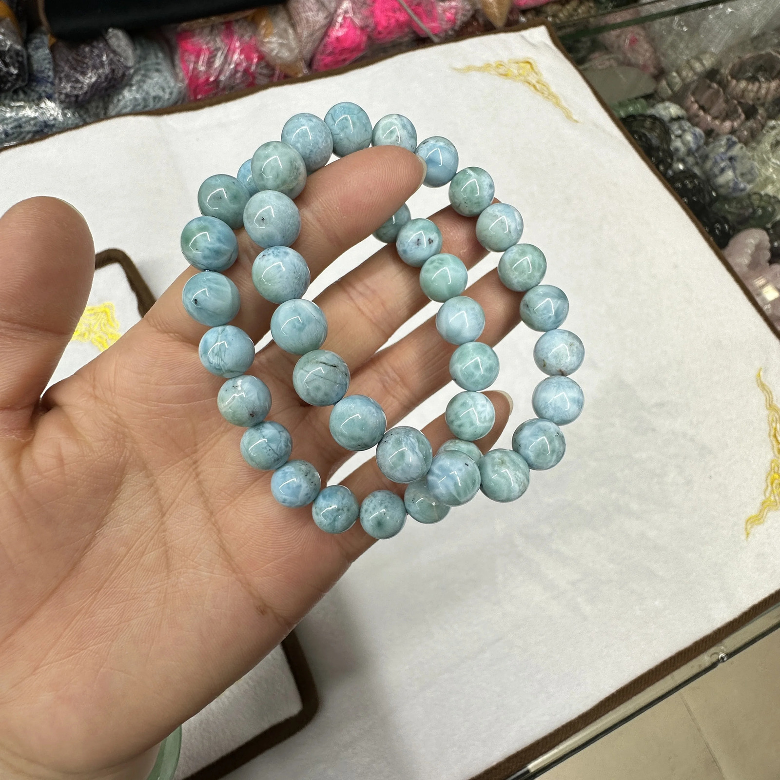 bracelet en pierre naturelle bijoux haut de gamme cadeau pour femme en gros bracelet de créateur 9mm femmes bijoux de luxe bracelet pour homme en