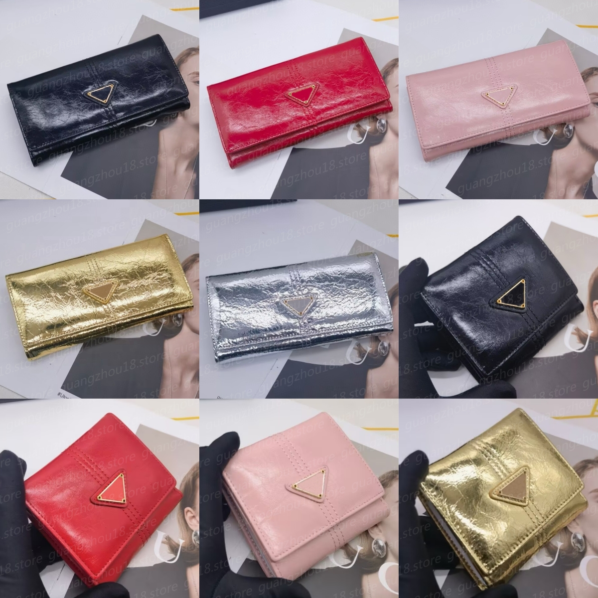 Fashion Designer Long Short Wallet Women Men's Small Purses Card Holders Festival Gifts 29419