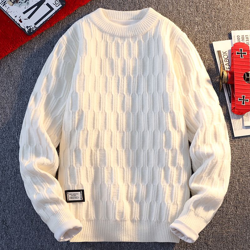 Pull de créateur pour hommes adolescents étudiants tricotés de couleur chaude fraîche bloquée pour hommes bloqués d'automne hiver ptp3