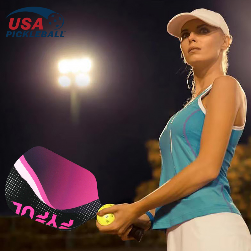 USAPA Approved Hot-Pressed Fiberglass Paddle Outdoor Sports Glass Pickleball Racket Factory Direct Sales-image-1071877258