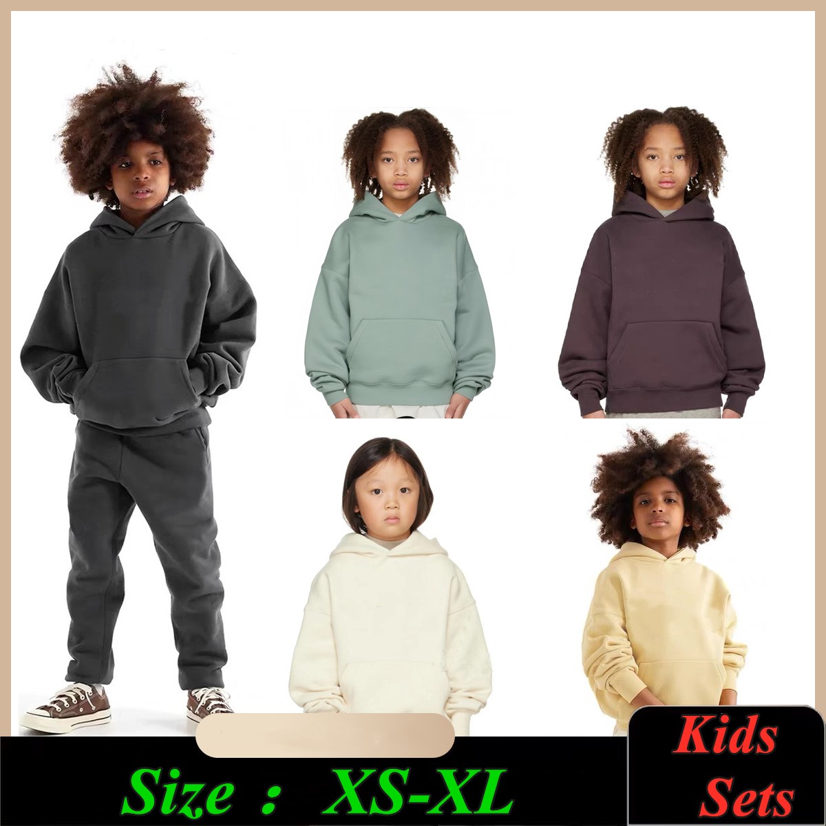 kids hoodies sets Toddler baby Sweater tracksuit Designer Clothing Sets Boys Girls Clothes Cotton children Clothing Set-image-857783804