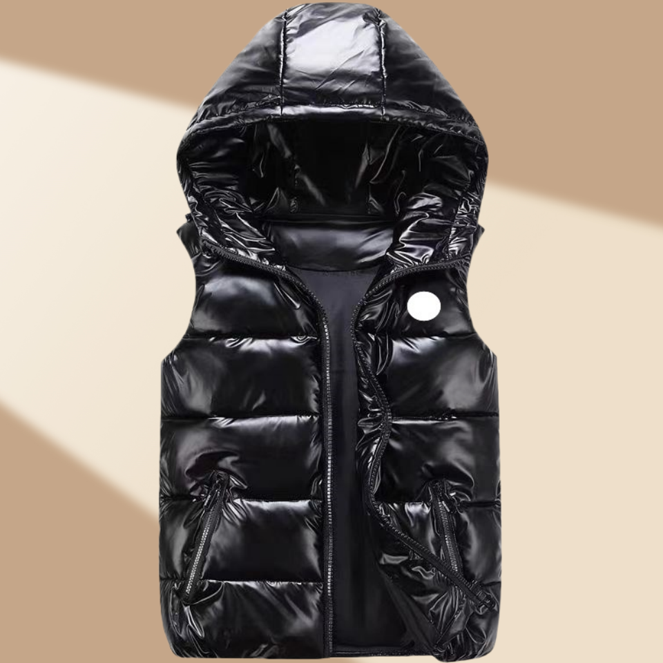 Puffer Down Vest Mens Gilet Hooded Luxury Winter Jacket Embroidered Badge Warm Coat Windbreaker Outwears Men's Outerwear Coats