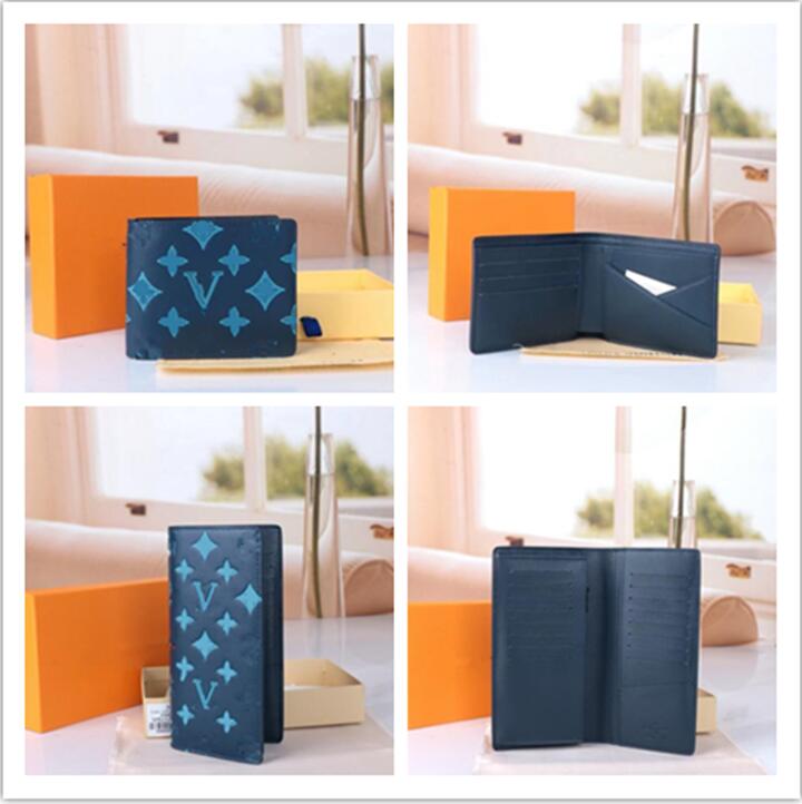 10A High quality fashion designer man women wallets leather Passport holders brand credt card men business passport holder wallet with original box