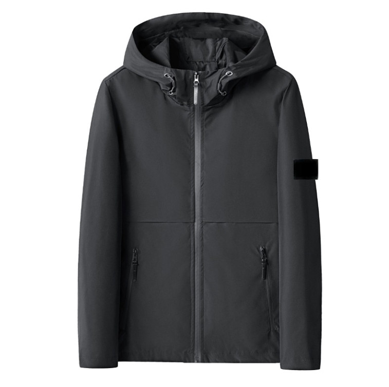 Stone Jacket Coat Designer's New Men's Rushsuit Men's Long Sleeve Casual Sports Brand Zipper Outdoor Waterproof Coat Men's Dr