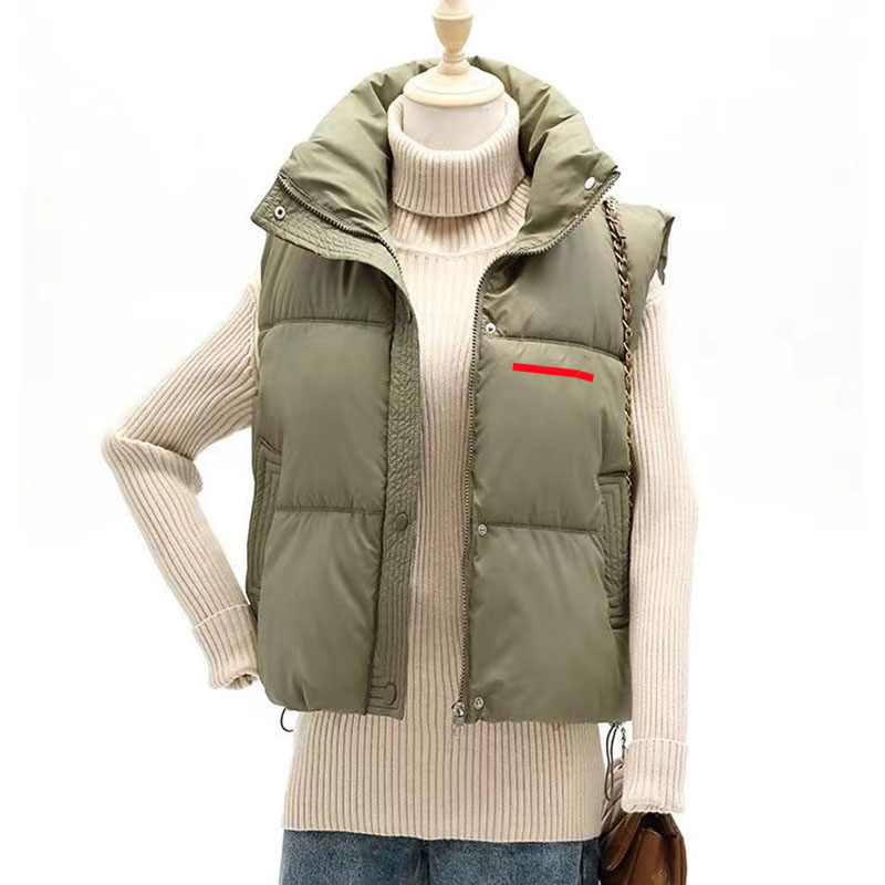 designer vest women gilet vest waistcoat vest for women Autumn Winter warm down vest classic parka Sleeveless vest short coat windbreaker jacket