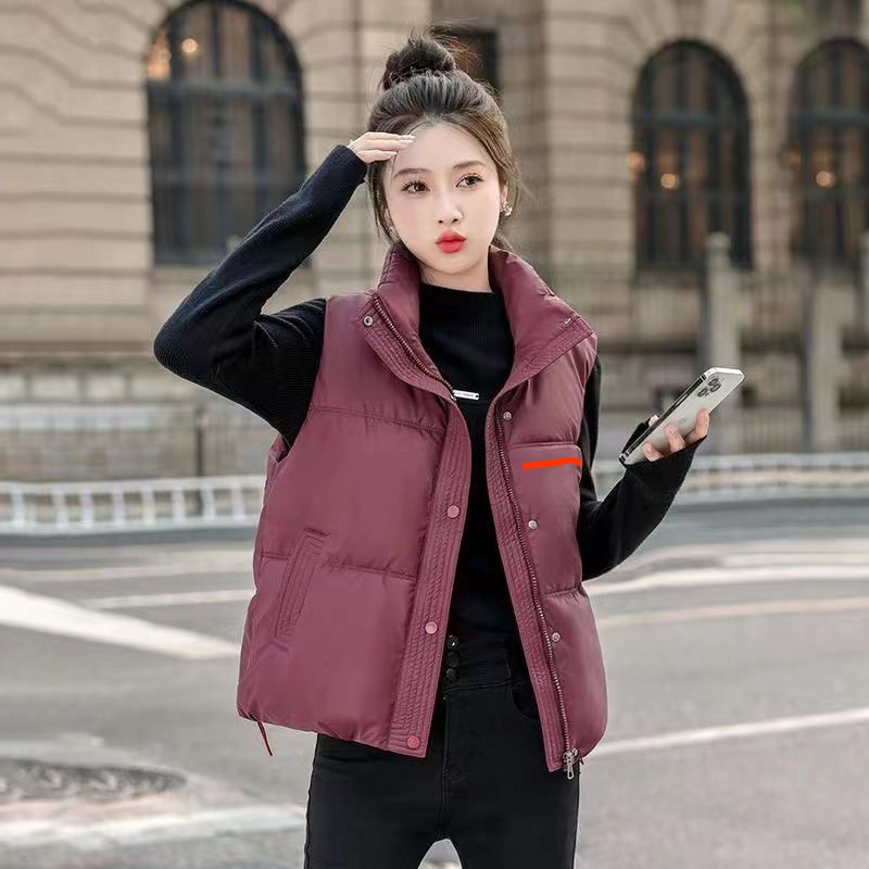 VIEST FEMMES DROYAGE GILET FEMMES VIET LA GAIN AUTUME HIVER CHAUX DOWN DOWN Classic Parka Sans manches Veste de vent de vent
