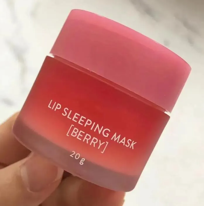 Lip care Makeup Special skin Care Lips Sleeping Mask Balm Lipstick berry grapefruit Moisturizing Care 20g Essential Lip Mask Nourishing free ship-image-1027897550