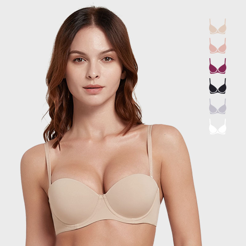 Women Sexy Wedding Multiway Super Padded Push Up Bra Strapless Halter Bras Size 32 34 36 38 40 42 A B C D E Drop 211217-image-746753684