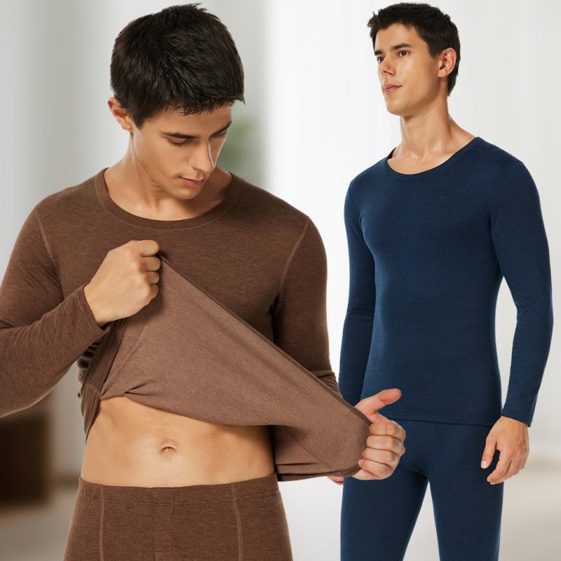 Mens Underwear Rabbit Velvet Silk Warm Suit Underwear For Couples Heating Slimming Velvet Thickening Autumn Clothes Pants