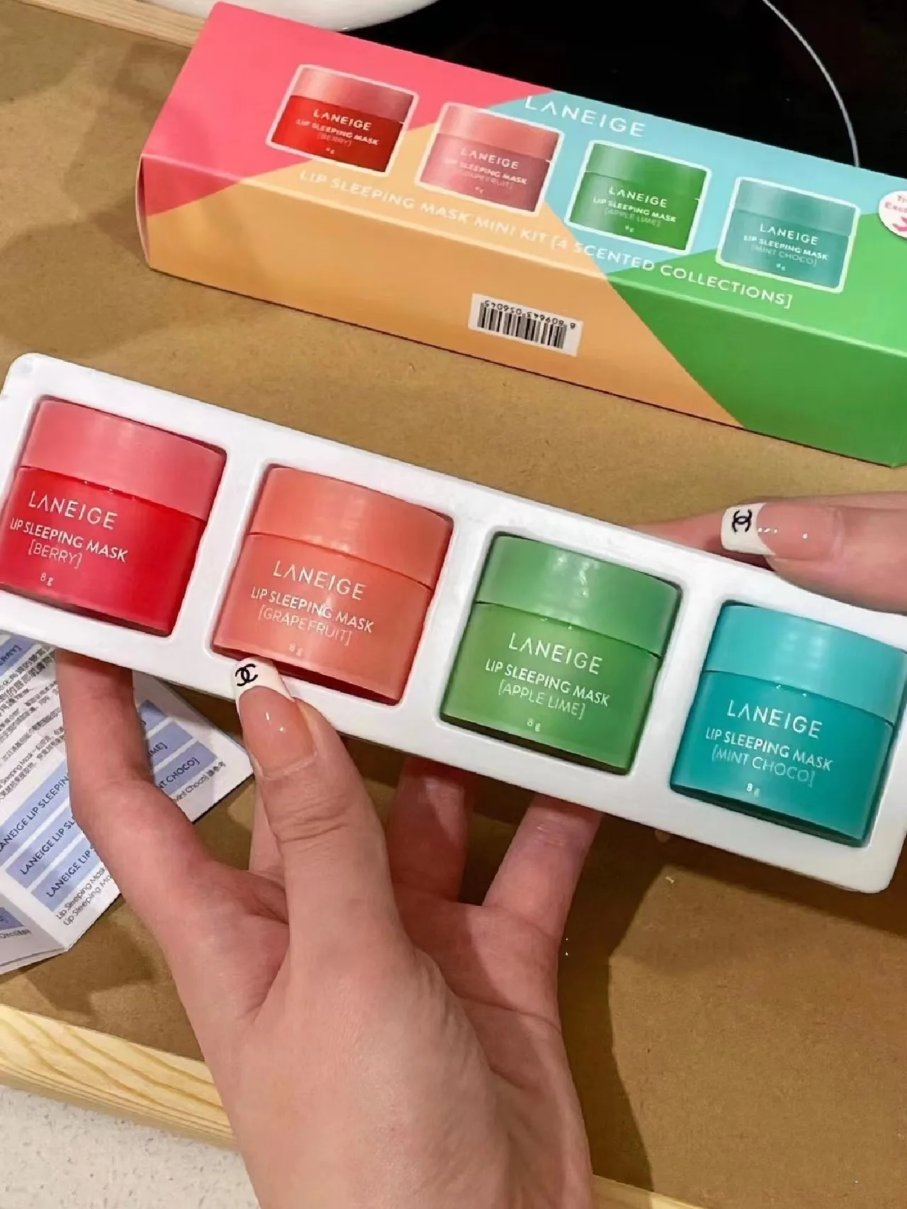 Essential Lip Sleeping Mask & Lip Scrub Nourishing And Repairing Tender Moisturizing Preventing Dryness Lips Care Masks 8g-image-1027890383