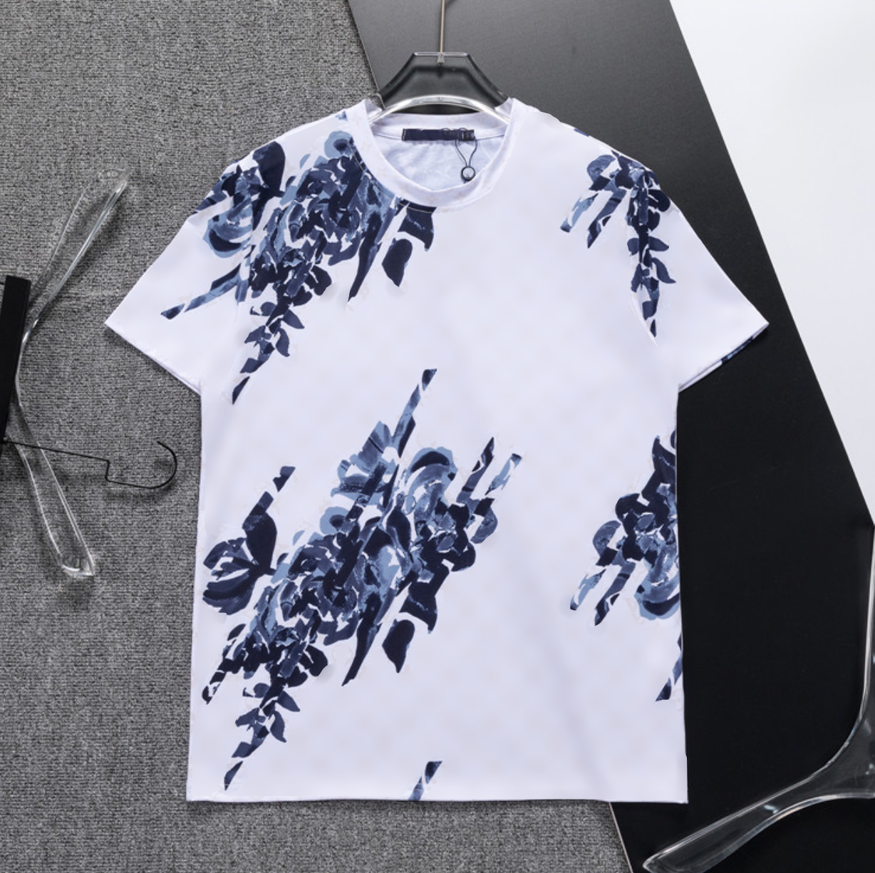 Men's tshirt Wholesale T shirts Summer New Tie Dye Printing Loose Crew Neck Silky smooth Cotton Tshirt Casual Thin Shirt Fashion Top