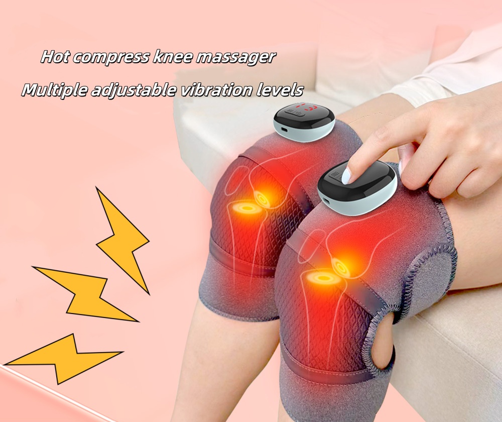 Hot compress knee massager vibration knee pad warm old cold legs electric heating joint pain-image-1028101657