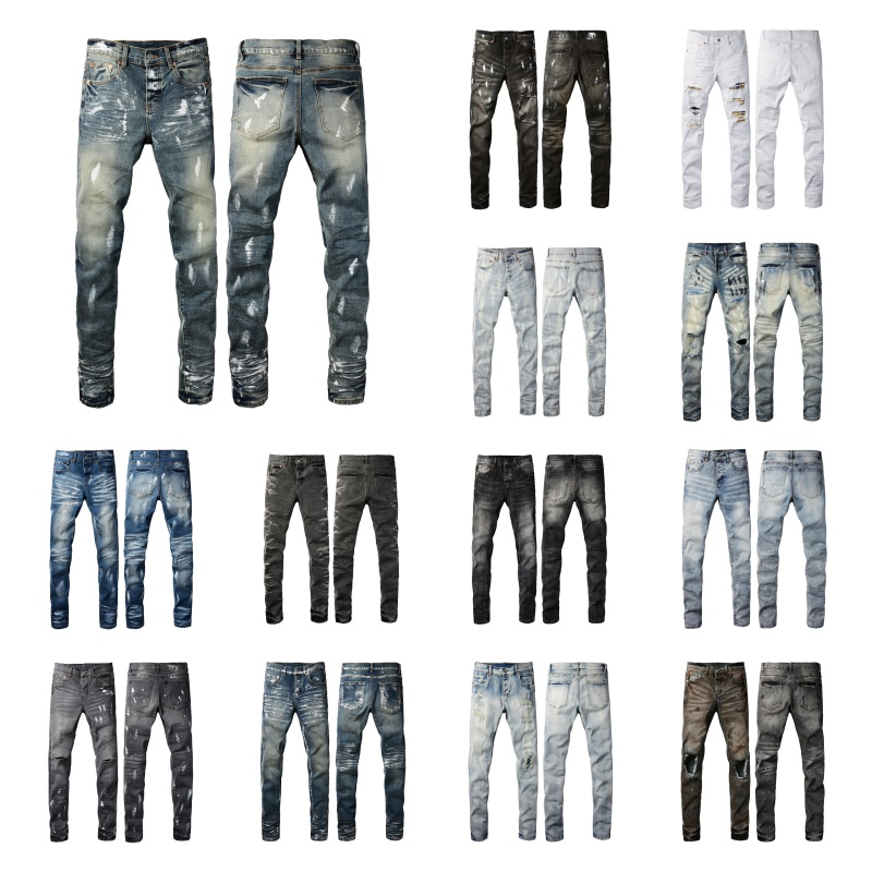Mens Jeans Distressed Ripped Biker Jean Slim Fit Motorcycle Biker Denim Pants For Men Fashion Designer Pantss Hip Hop Men 01-image-857904157