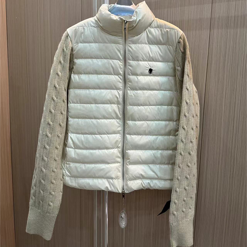 manteau concepteur femme bouffant veste femme veste manteau concepteur femme nouveau style collier debout épais avec motif de grille épissant s m