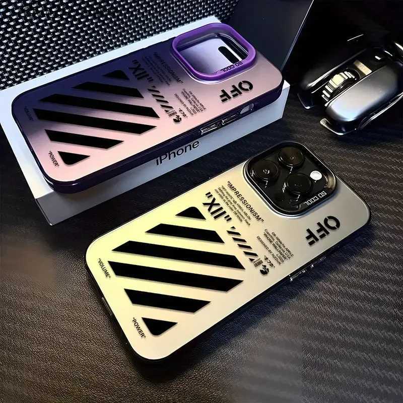 Cas de téléphones portables Boads à la mode pour iPhone 14 13 Pro15 16 Promax Colored Silvery haut de gamme Electroplated Metroplate Matte Finish