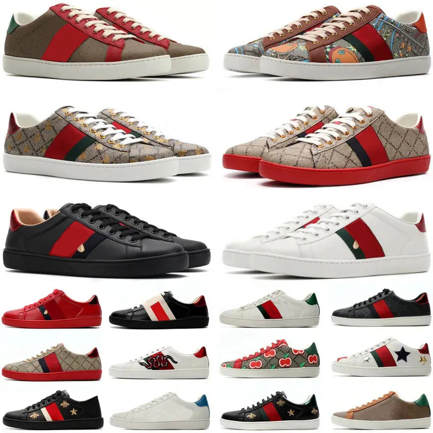 Designer Womens Mens Sneakers Luxury Boe Shoes Snake Tiger blanc Or Green rouge Stripe Fashion Tennis Chaussures