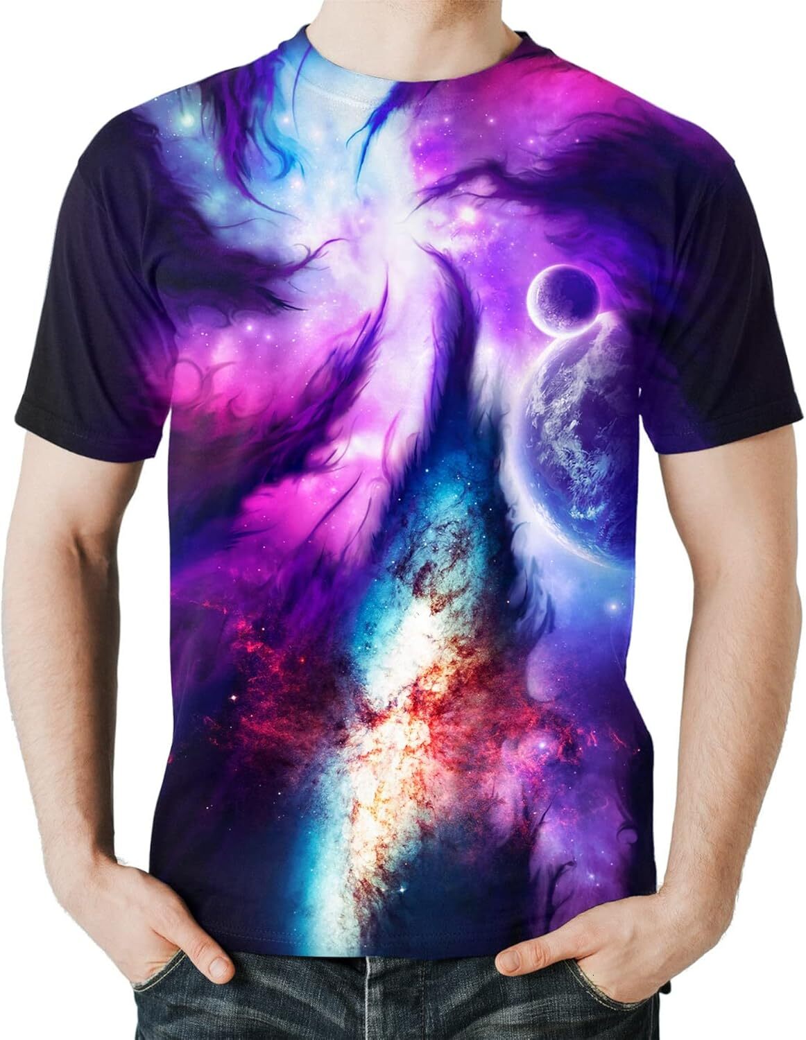 T-shirt à manches courtes et col ras du cou pour homme et femme, unisexe, imprimé en 3D, cool, à la mode